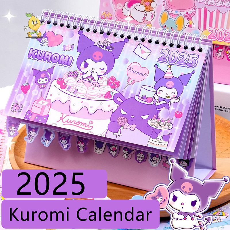 [mozh] การ์ตูนปฏิทินสร้างสรรค์น่ารักอะนิเมะ Kuromi Cinnamoroll Melody ปฏิทินแฟชั่น Kawaii เดสก์ท็อปตกแต่งของขวัญคริสต์มาส [TH]