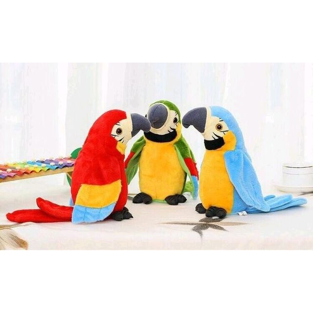 ตุ๊กตา ตุ๊กตานกแก้ว พูดตาม พูดได้  นกแก้วพูดได้ นกแก้ว