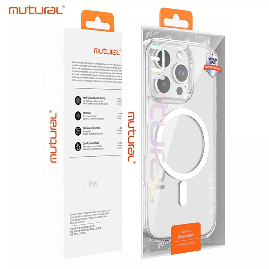 Case MUTURAL ของแท้ เคสชาร์จไร้สาย แม่เหล็ก สำหรับiPhone 16 16Pro 16Plus 16Promax เคส กันกระแทก ไอโฟน11 13 14 15 Pro max