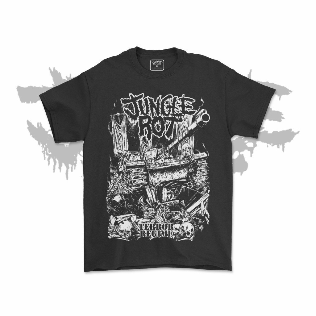 คอลูกเรือเสื้อยืดคอกลมเสื้อเชิ้ต Jungle Rot สําหรับผู้ชาย และผู้หญิง V4ผ้าฝ้ายแท้ S-5XL