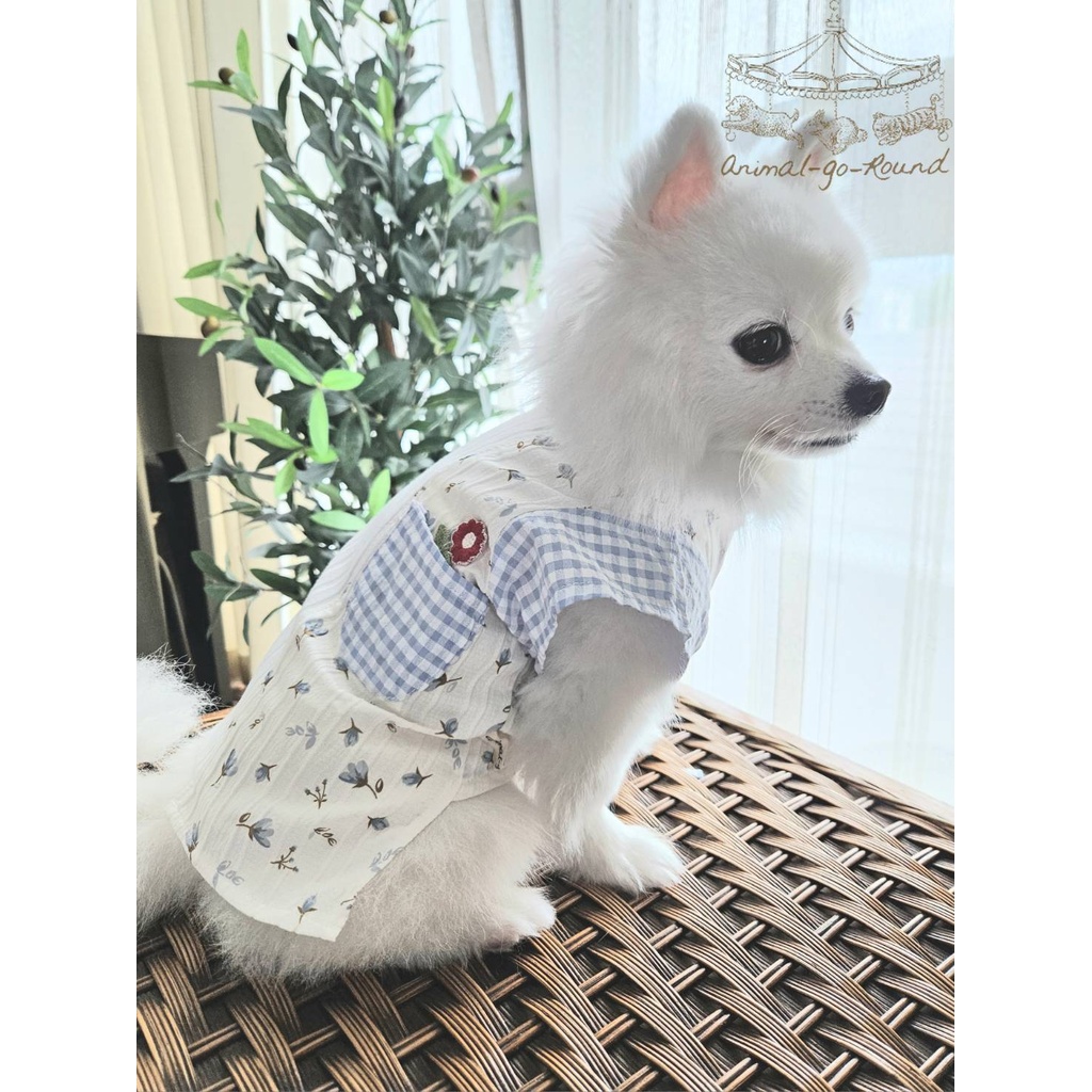 Animal-Go-Round เสื้อผ้าเครื่องแต่งกาย สัตว์เลี้ยง, หมา, แมว, สุนัข รุ่น Heavenly Blue Shirt