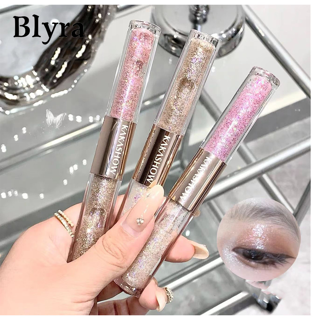 BLYRA 2 in 1 อายแชโดว์ เนื้อลิขวิด กันน้ํา เรืองแสงได้ น้ําหนักเบา