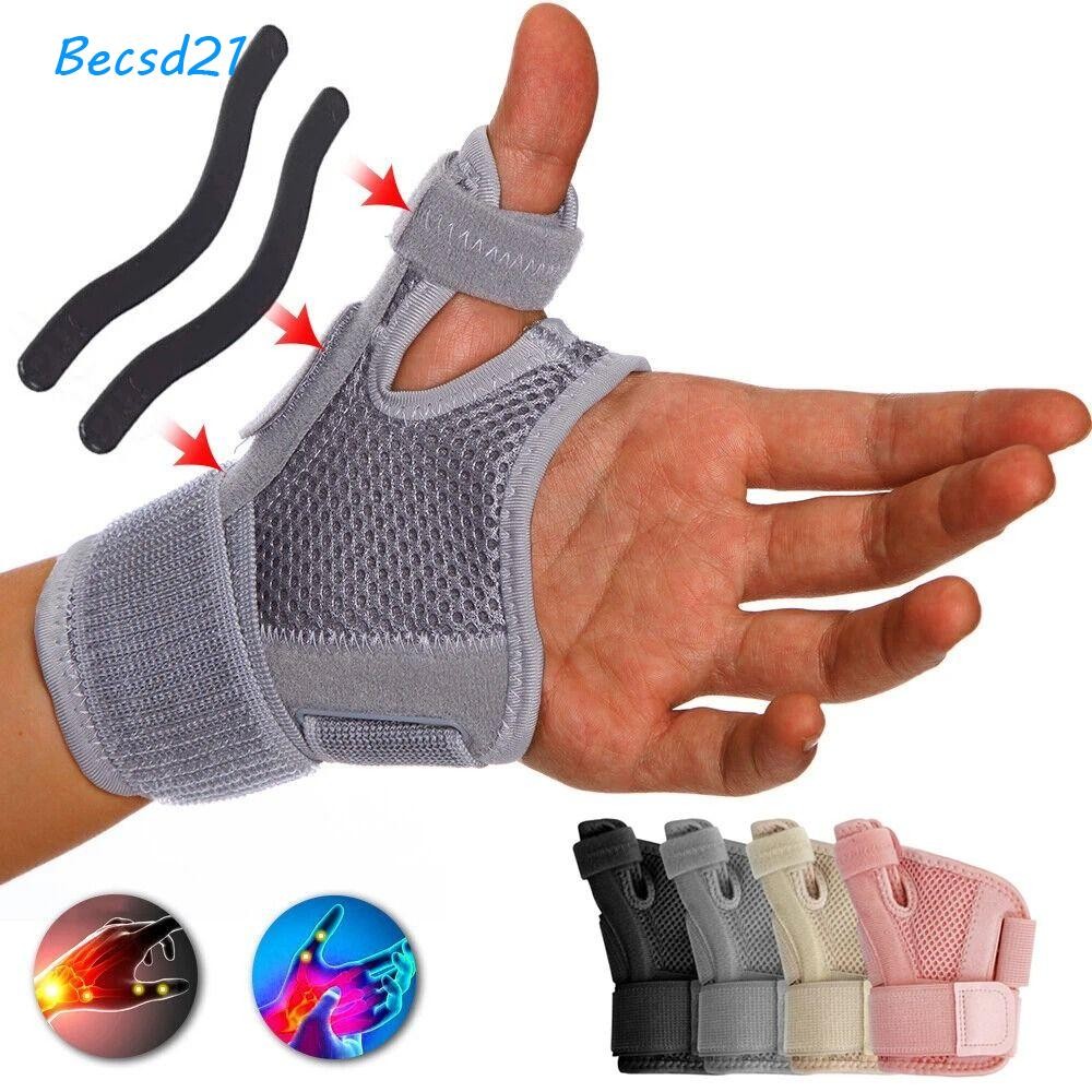Becsd 1 ชิ้นยามข้อมือ,เหมาะกับขวาและซ้ายป้องกันข้อมือนิ้วหัวแม่มือรั้ง,ระบายอากาศนิ้วหัวแม่มือสนับสนุนยืดหยุ่นเฝือกนิ้วหัวแม่มือสําหรับ Tendonitis