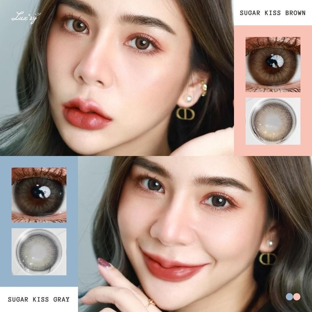 🔥คอนแทคเลนส์✨ขนาดกลาง✨Brown/ Gray✨ Mercury (Luxzylens)
