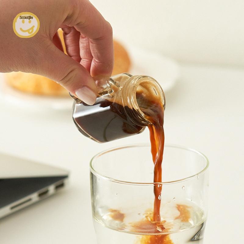 Scoutjie Mini Mason Jar สําหรับ Jam Honey แบบพกพา Leakproof Coffee Milk Juice ขวดพร้อมฝาปิด Home Party Bar วอดก้า Spirits Shot แก้ว TH