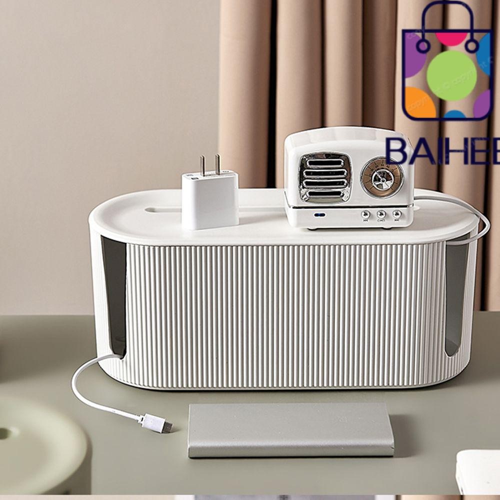 Baihee Data Cable Organizer Socket Finishing box Multifunctional High-capacity Cable Container