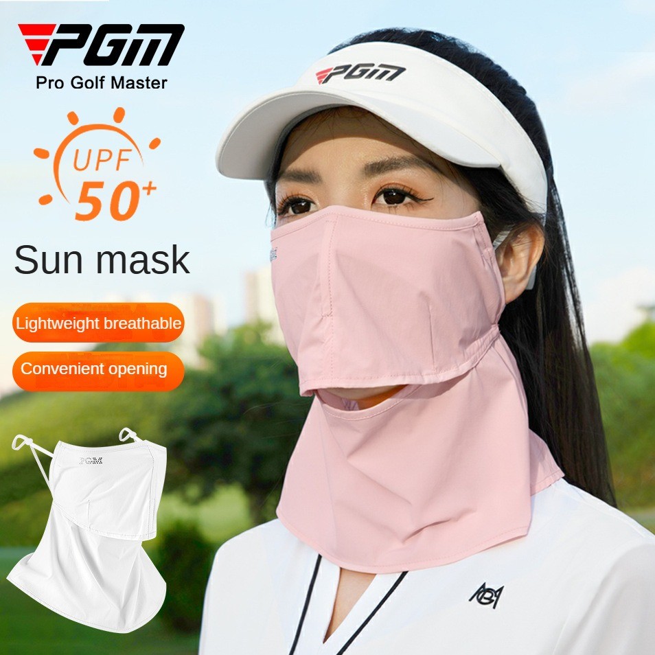 PGM KOZ011 กอล์ฟกันแดดหน้ากากผู้หญิงกลางแจ้งกันแดดหน้ากากกีฬาคอใบหน้าป้องกันระบายอากาศ
