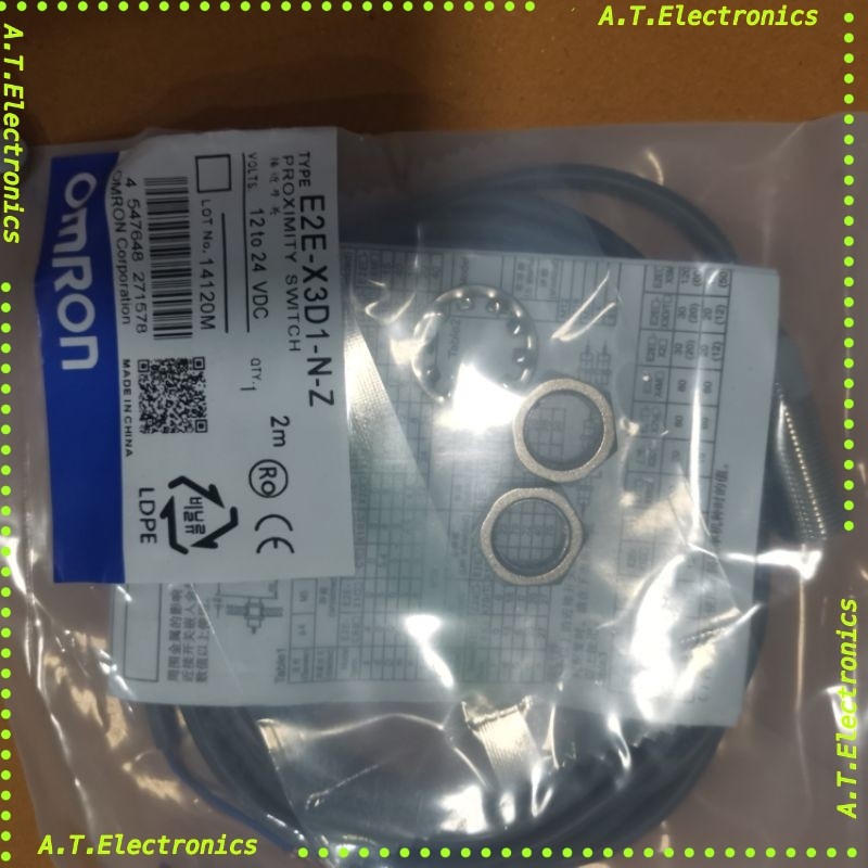 E2E-X3D1-N / E2E-X3D1-N-Z หัว 12mm ระยะจับ 3mm จับโลหะ 2สาย NO 12V-24V