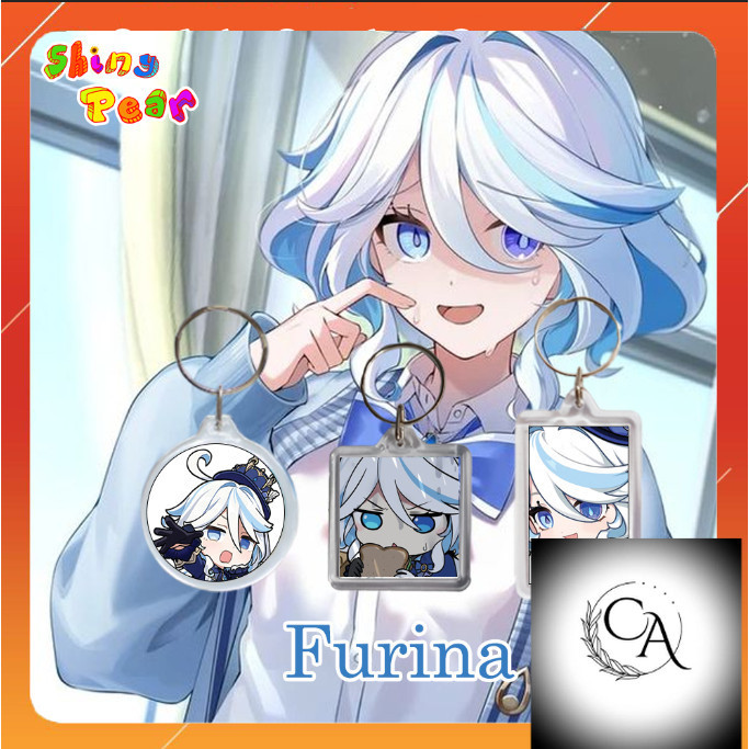 [Genshin Impact] - พวงกุญแจ / พวงกุญแจ เกม Furina Genshin Impact - GI สําหรับตกแต่งและของขวัญ