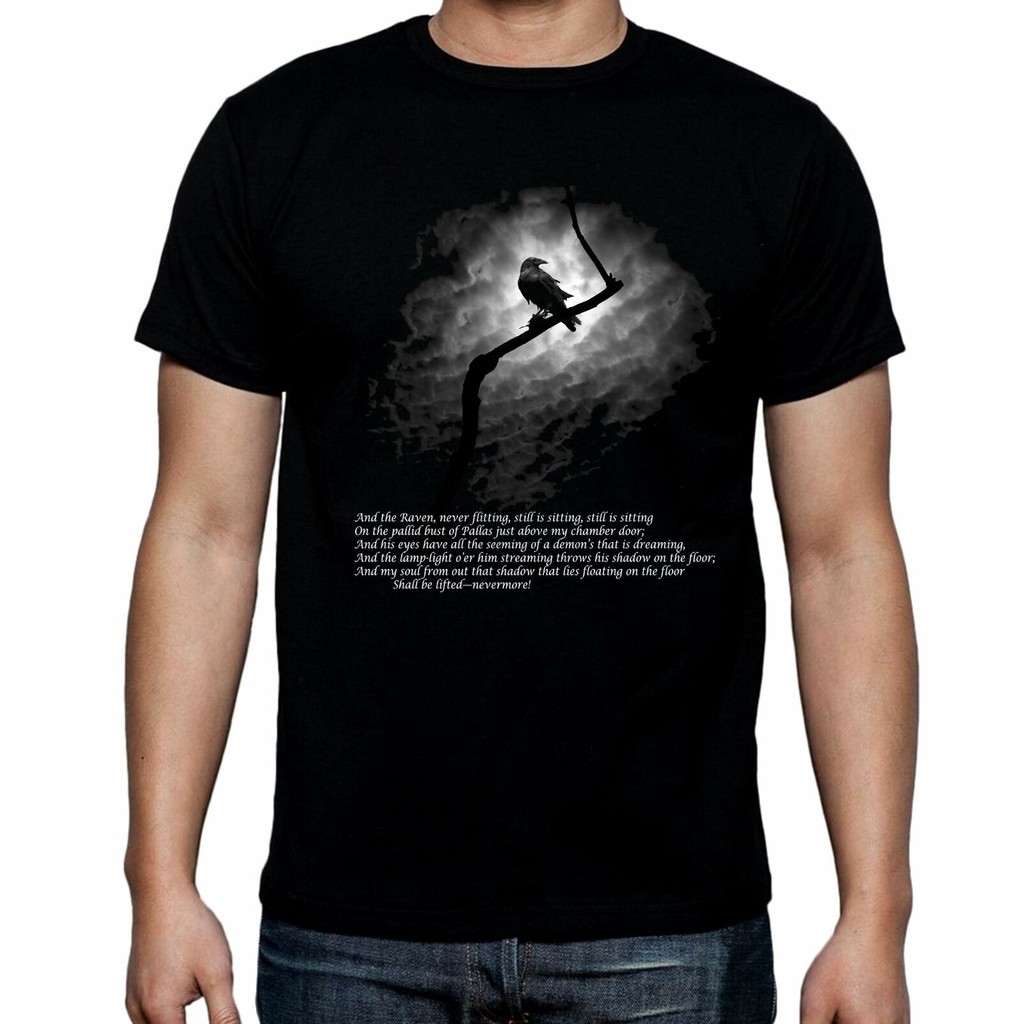 Edgar Allan Poe The Raven Mens T-Shirt - Goth Gothic