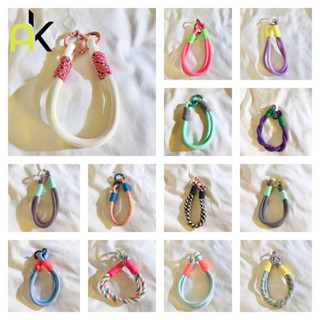 AK Diy ทอข้อมือเชือกคล้องโทรศัพท์มือถือ โซ่โทรศัพท์มือถือป้อ…