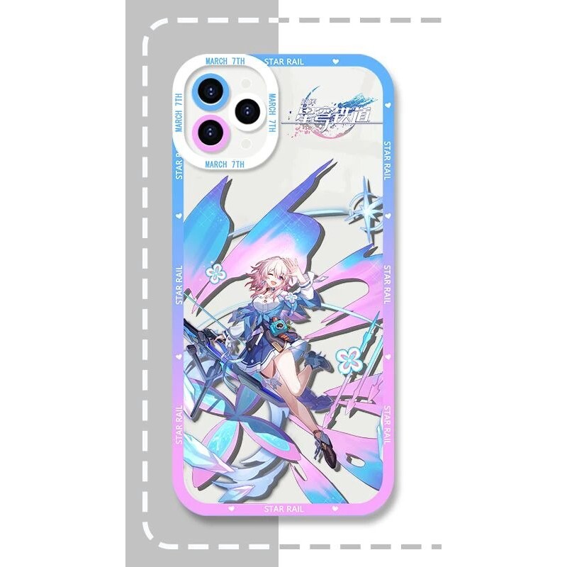 เคส iPhone ของ Samsung Xiaomi Oppo Honkai:Star Rail Square Edge พร้อมพิมพ์ 7 มีนาคม