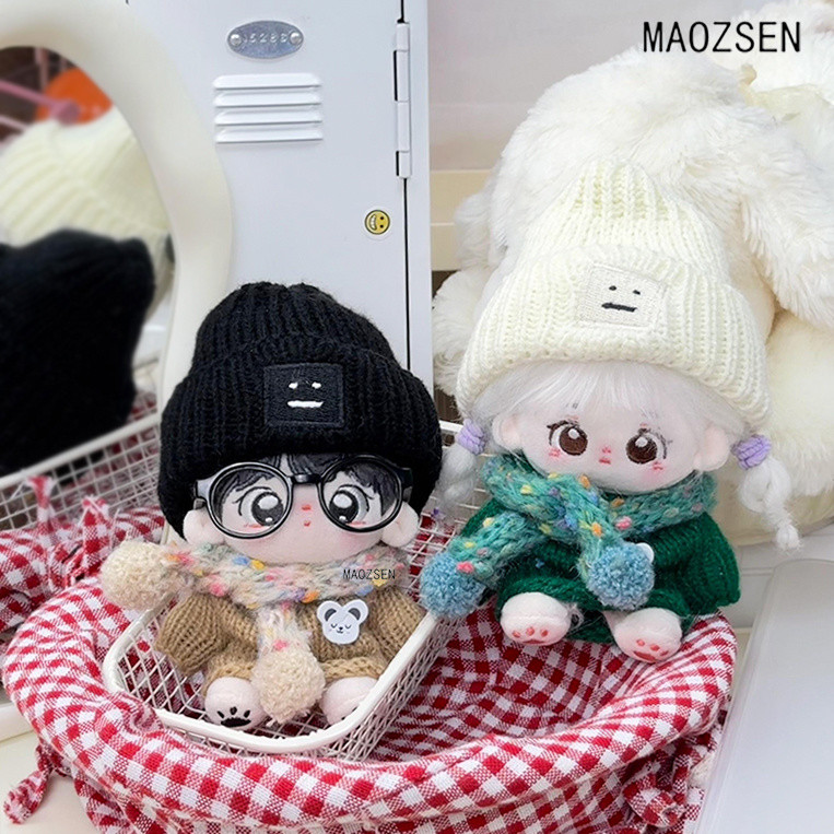 [ขายร้อน] สไตล์ใหม่ 10 ซม. เสื้อผ้าเด็กน่ารักถักเสื้อกันหนาวผ้าฝ้ายตุ๊กตาหมวกผ้าพันคอชุดตุ๊กตาตุ๊กตาเสื้อผ้า