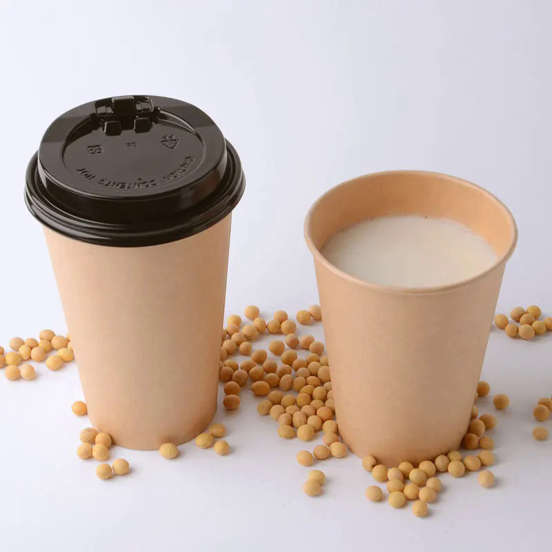 100pc/pack  2.5/4/7/8oz Disposable Paper Cups Kraft Paper Cups Coffee Milk Cup Paper Cup For Hot Dri