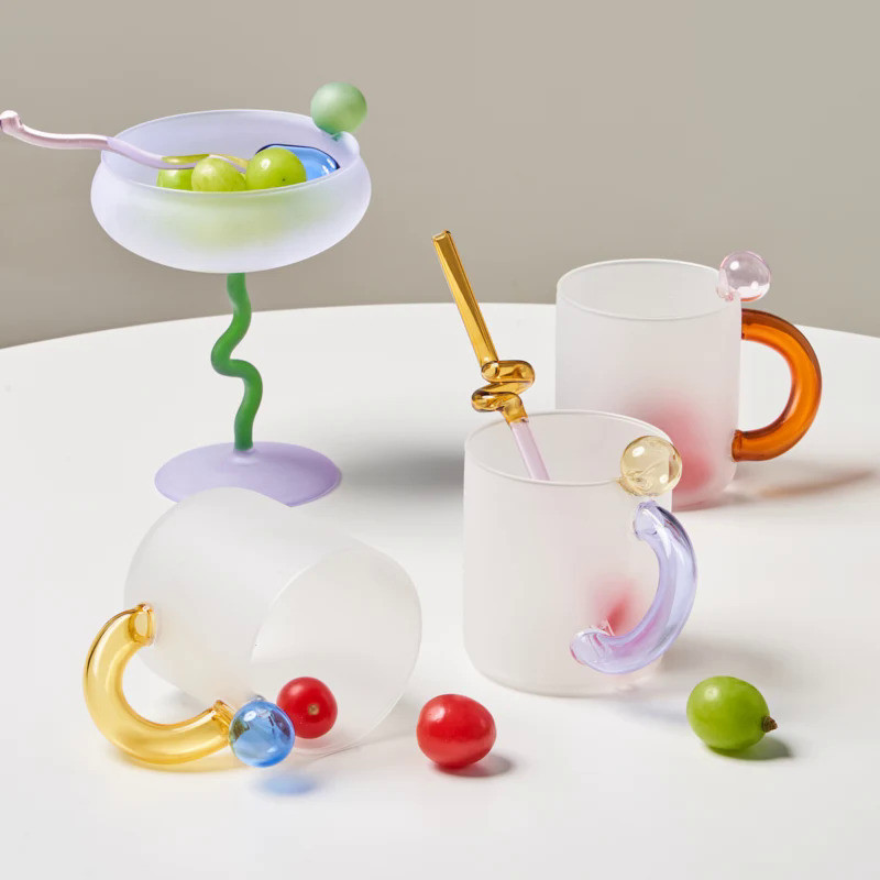Glass Mug Coffee Cup Heat Resistance Mug Milk Tea Cup Drinkware Coffee Mug Glass Cups Glass Coffee C