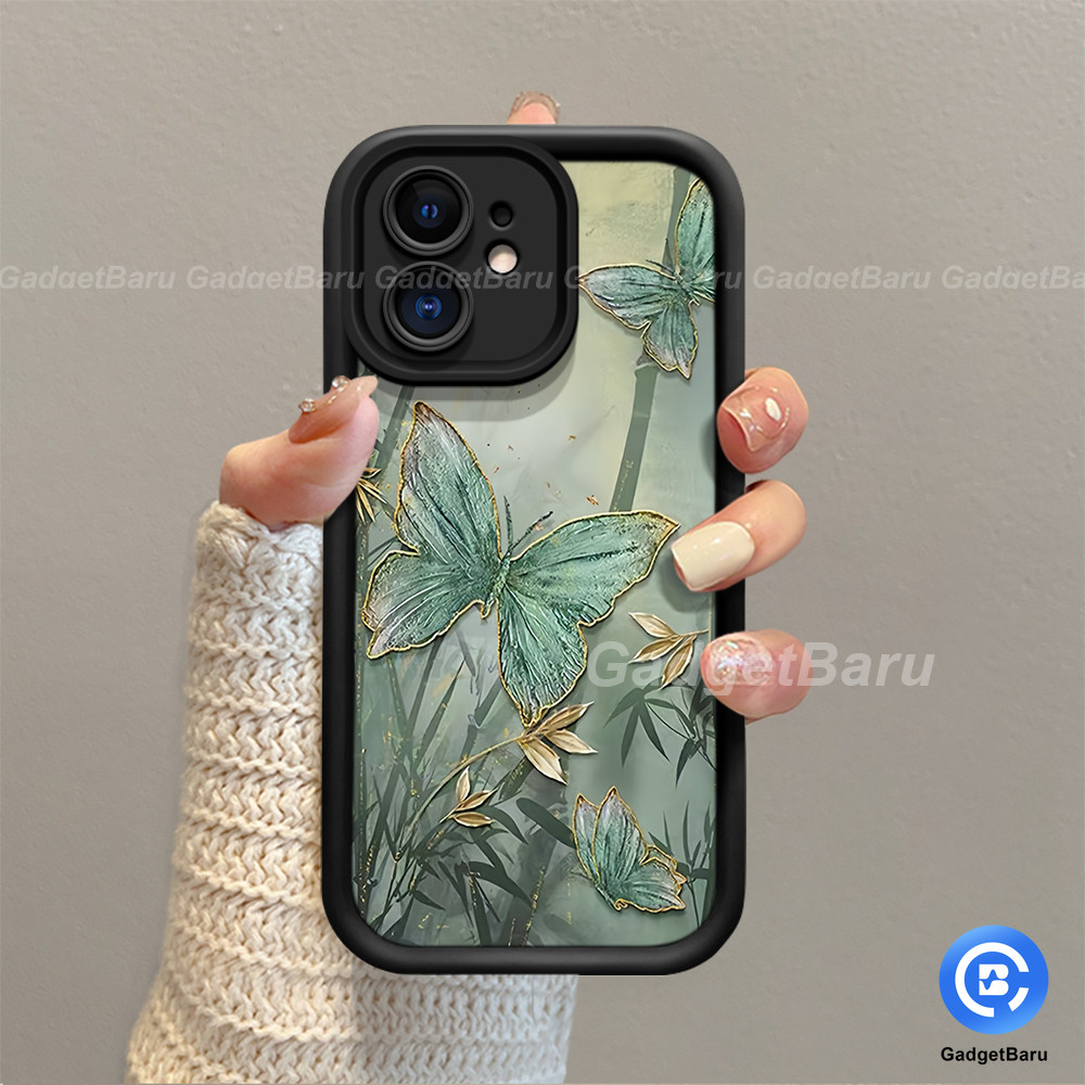 HP ใหม่ High-end Bamboo Forest Butterfly เคสโทรศัพท์ที่สวยงามและทันสมัยปลอกสําหรับ INFINIX CC7 X650 