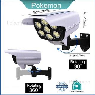 Solar Power Simulation Fake CCTV Solar Sensor Light Street Light With Remote Control monitoring lamp