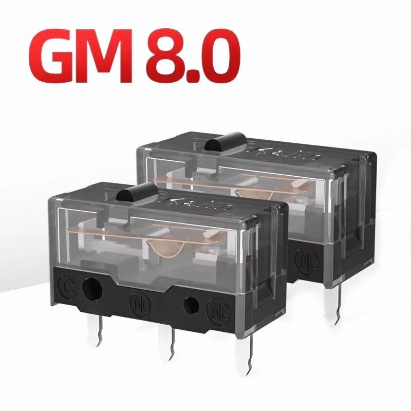 10/4/2pcs Kailh GM 8.0 Micro Switch GM8.0 Gold Contactor 80 ล้าน Click Life เมาส์คอมพิวเตอร์ซ้ายขวา Micro Swicth ปุ่ม