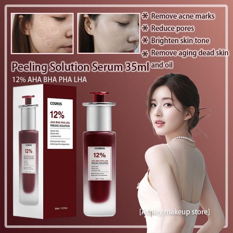 AHA BHA PHA LHA Peeling Solution Exfoliates 35ml Whitening Brightening สําหรับ Dark Spot Oil Control