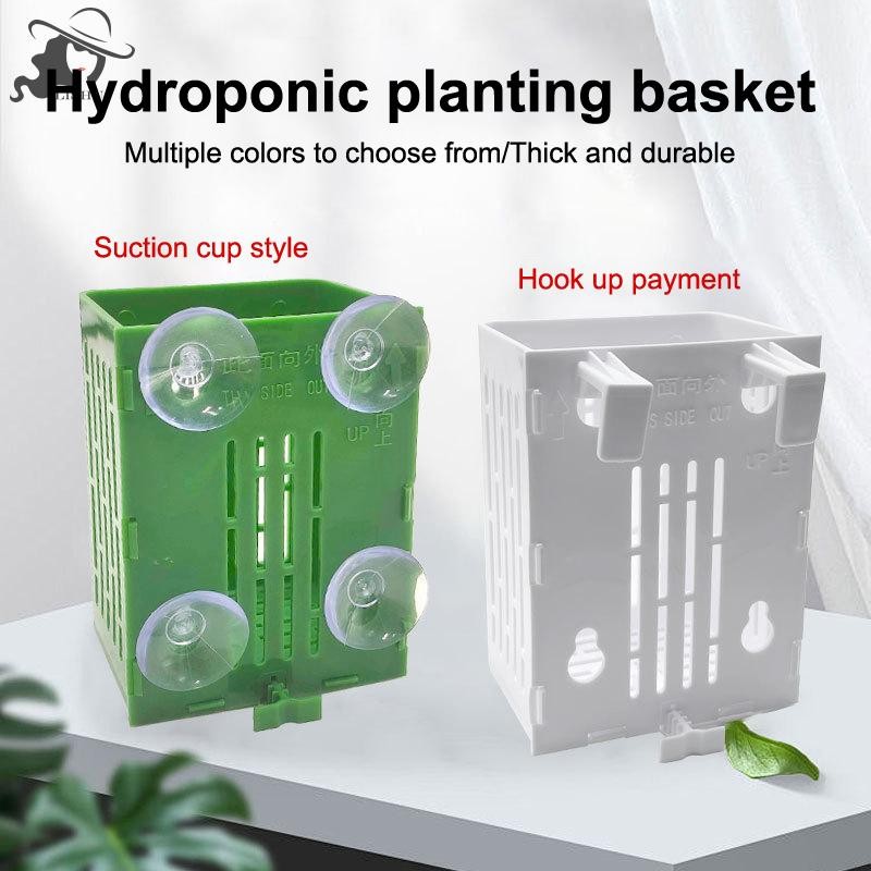 Lishu แขวนดูดถ้วย Hook Aquarium ผู้ถือพืชพลาสติก Aquarium Planter ถ้วย Planter ตะกร้าหม้อกล่อง Aquascape ตกแต่ง th