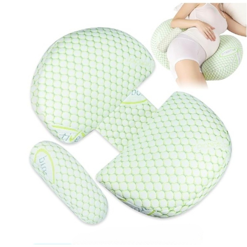 U-shaped หมอนคนท้อง, Wedge หมอนคนท้องสําหรับหญิงตั้งครรภ์ผู้ใหญ่ Sleeping Support Doube V หมอนผ้าฝ้ายสําหรับหน้าท้องเอว Belly กลับสะโพกขาฝาครอบที่ถอดออกได้