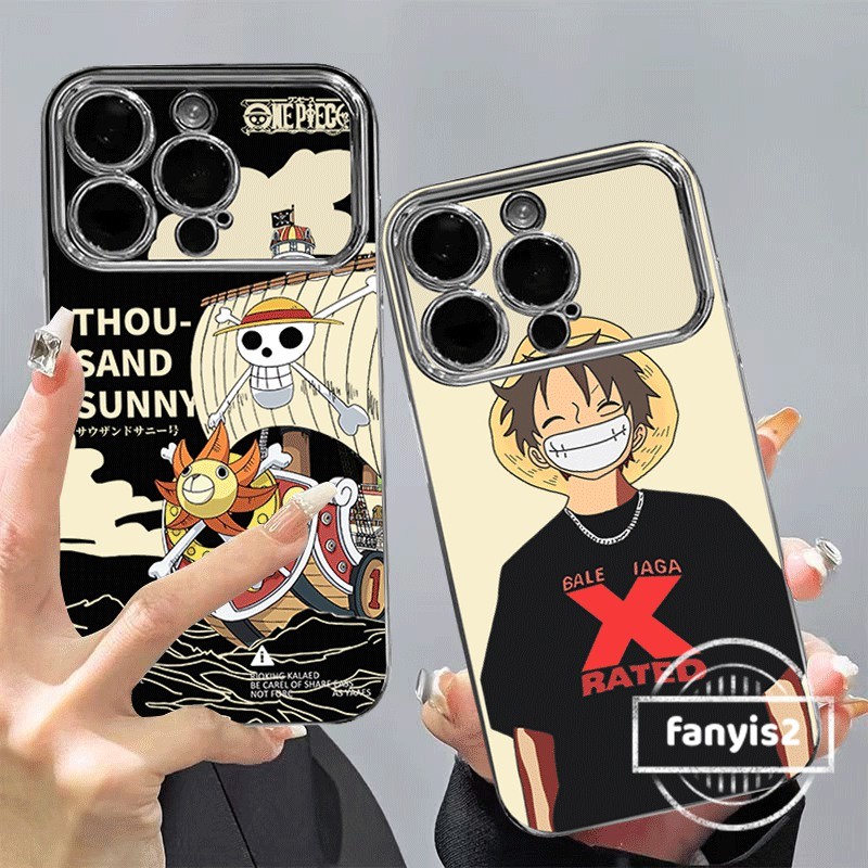 สําหรับoppo A38 A18 A58 A17k A78 A57 A5s A76 A96 A16s A15s A16k A77s A7 A3s A5 A9 2020 A54 A74 A95 A53 A94 A93 2020 A93 ฝาครอบโทรศัพท์ชุบขนาดใหญ่