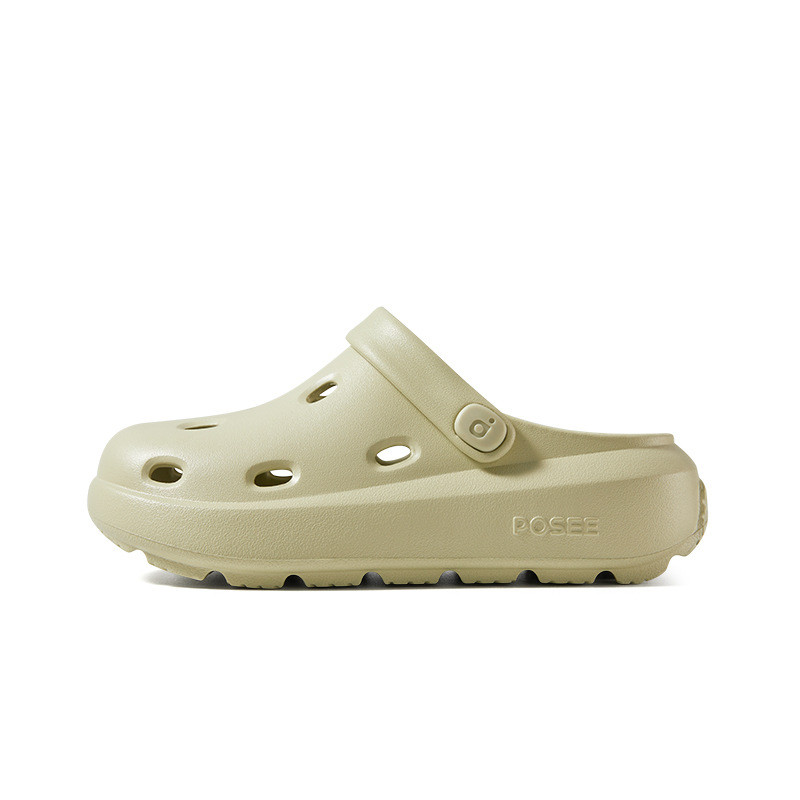 【New Arrival】Posee Cheese รองเท้าแตะแพลตฟอร์ม รองเท้าถ้ํานุ่ม รองเท้าแตะชายหาดกันลื่นกลางแจ้ง