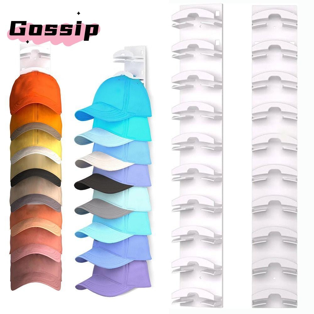 Gossip หมวกสําหรับเบสบอลหมวก, ตู้เสื้อผ้าหมวก Rack ประหยัดพื้นที่เบสบอลหมวก Organizer, สําหรับประตูตู้เสื้อผ้าพลาสติกหมวก Rack แขวนจอแสดงผล