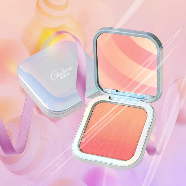 ที่ทาแก้ม ทาแก้ม Gudina Gradient Blush Palette Milk Tea Rouge Nude Makeup Naturally Brightens the Co