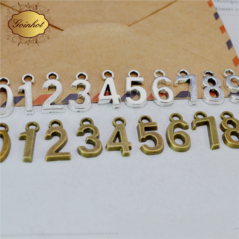 วัสดุเครื่องประดับ DIY ย้อนยุค 123456789 จี้ตัวเลขอาหรับ เครื่องประดับทํามือ เครื่องประดับ เครื่องประดับ เครื่องประดับ