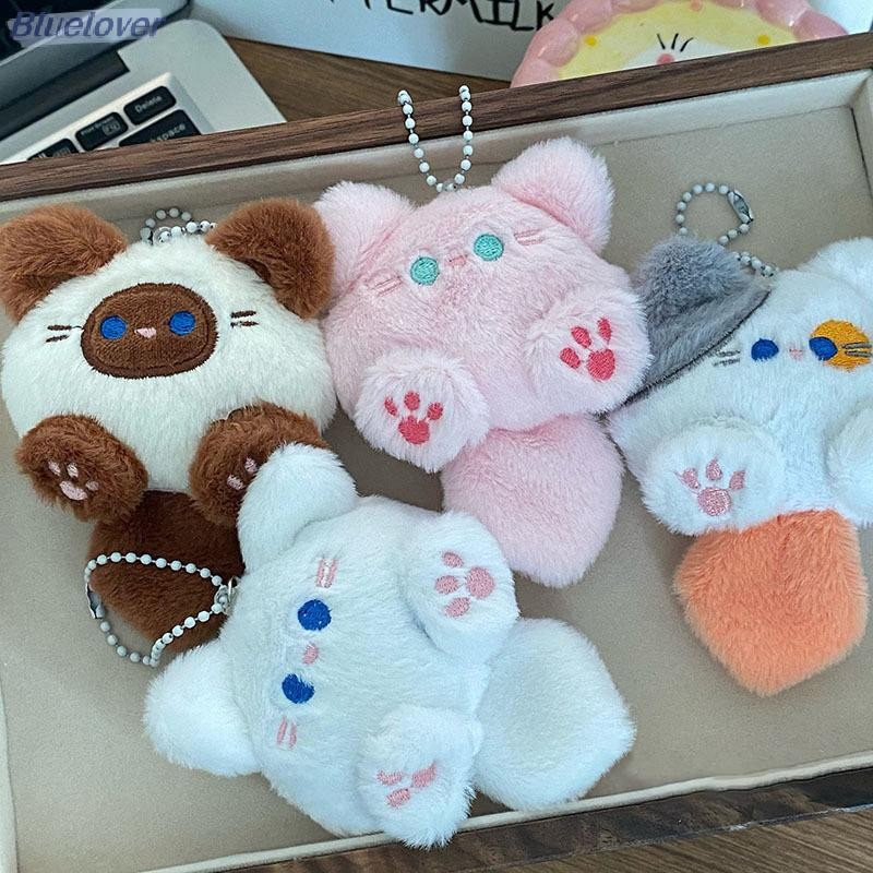 Bluelover Kawaii ตุ๊กตาสัตว์ยาว Tailed ของเล่นแมวพวงกุญแจตุ๊กตา Plush กระเป๋าจี้รถพวงกุญแจ Trinket เด็ก Birthyday ของขวัญใหม่