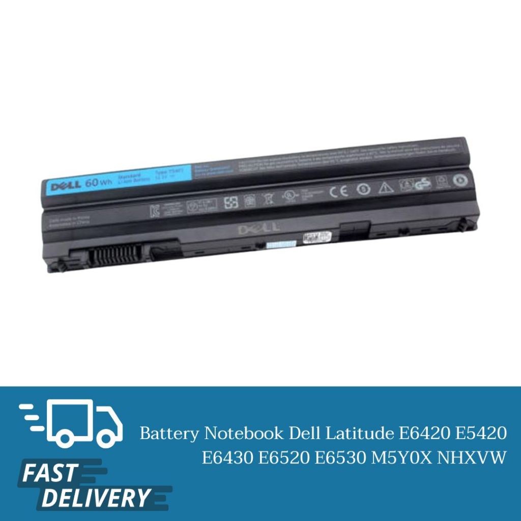 Dell แบตเตอรี่ 8858X (สำหรับ E5420 E5430 E5520 E5530 E6420 E6430 E6520 E6530 4720 5420 5520 5720 742