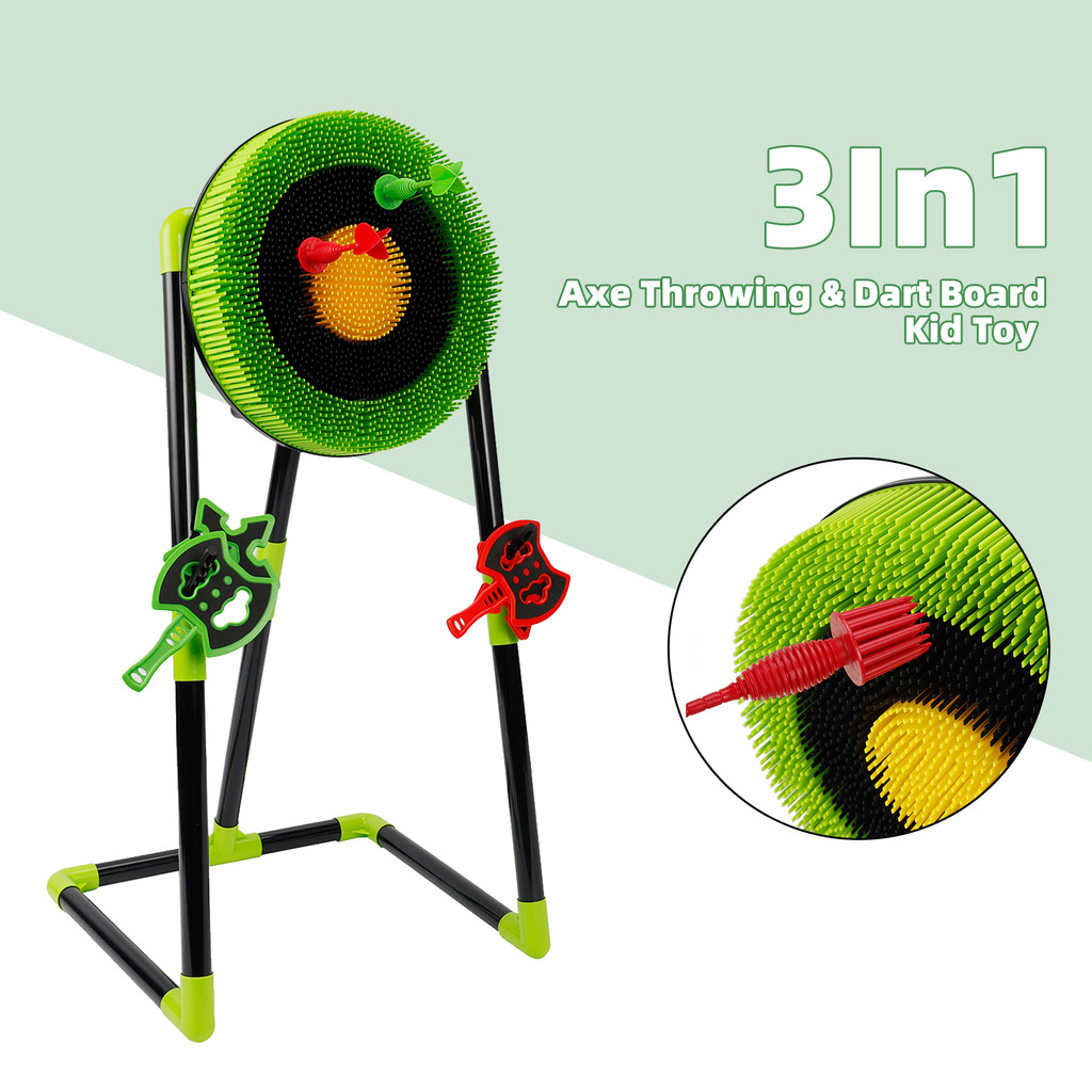 Dart board ที่ปาเป้า 2 ลูกดอก+2 ขวานลูกดอก+2 เพนตาแกรมลูกดอก เกมปาร์ตี้