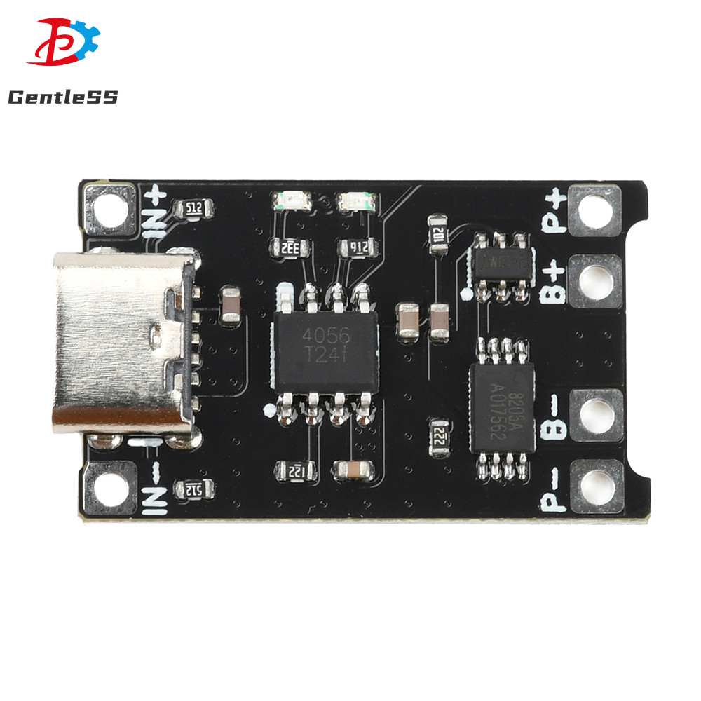 DC4-8V TP4056 1.2A Li-ion แบตเตอรี่ชาร์จโมดูล Type C ชาร์จป้องกัน