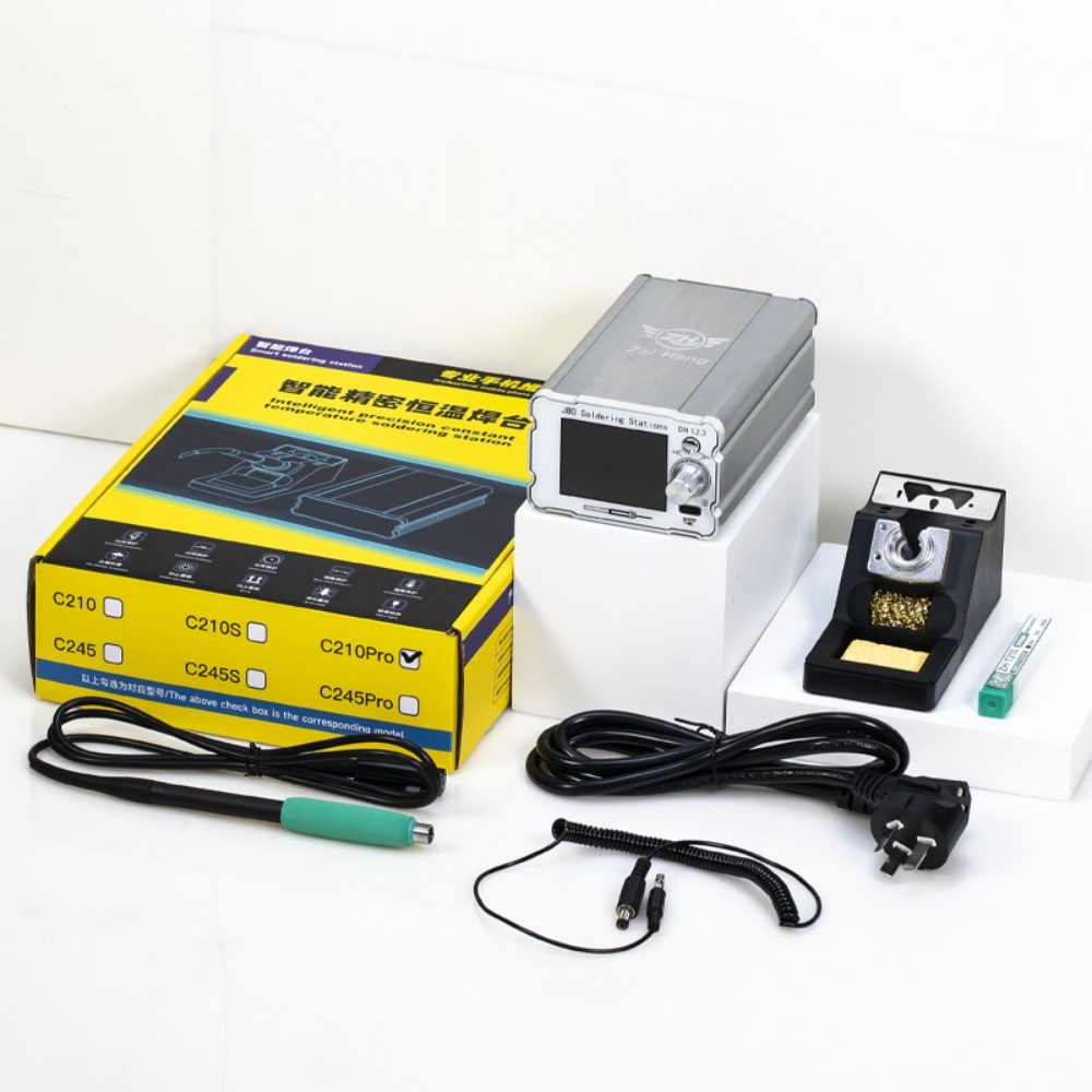 WL ZH-C210Pro สถานีบัดกรีหัวแร้งไฟฟ้าปรับอุณหภูมิสําหรับซ่อมโทรศัพท์มือถือชุดเครื่องมือเชื่อม