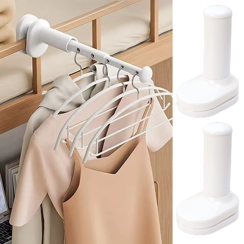 เสาตากผ้าแบบยืดไสลด์ หน้าท้อง แข็งแรง -แท่งหนีบกันลื่นสําหรับใช้ในบ้านในร่มและกลางแจ้งที่ปลอดภัย