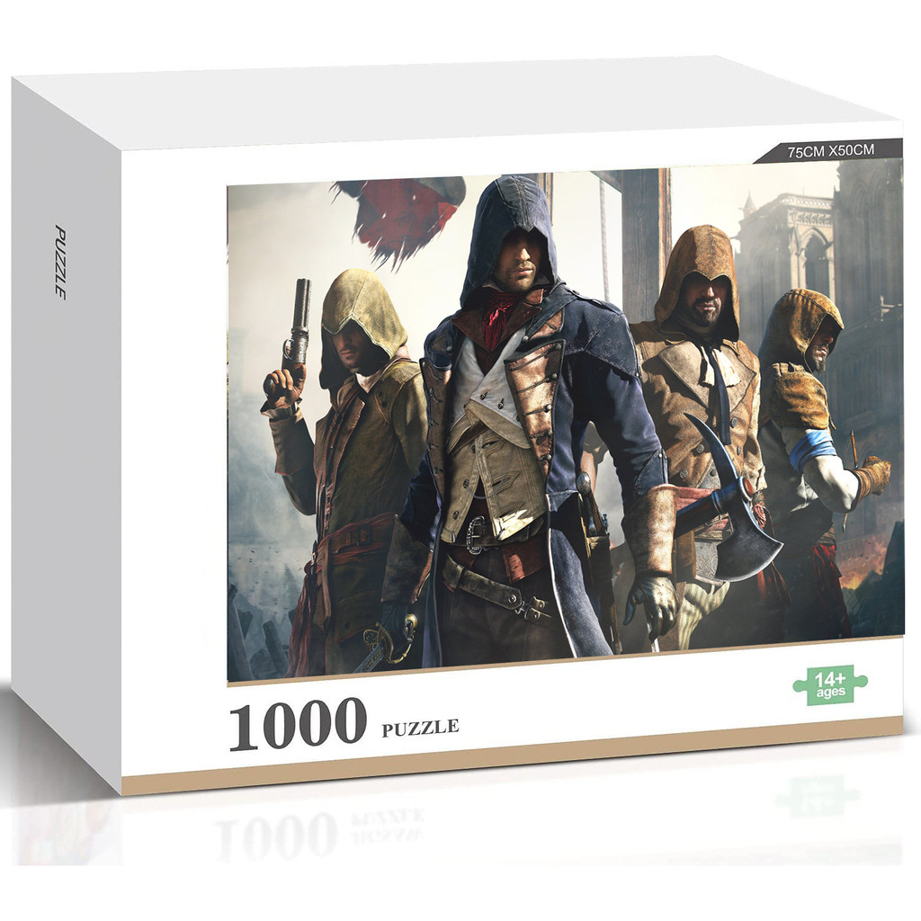 Assassins Creed Unity คุณภาพสูงจิ๊กซอว์ปริศนาตกแต่งบ้านของขวัญเกม