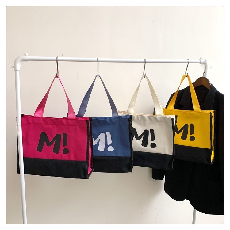 BM-shop: กระเป๋าผ้า canvas สะพายข้างผู้หญิง-ใส่หนังสือได้ใส่ของได้เยอะ-สีสวยน่ารักมาก-TP429