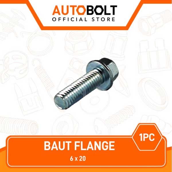 1 PC Bolt Flange M 6 X 20-M6- M6x20-6x20 K8-Key 8