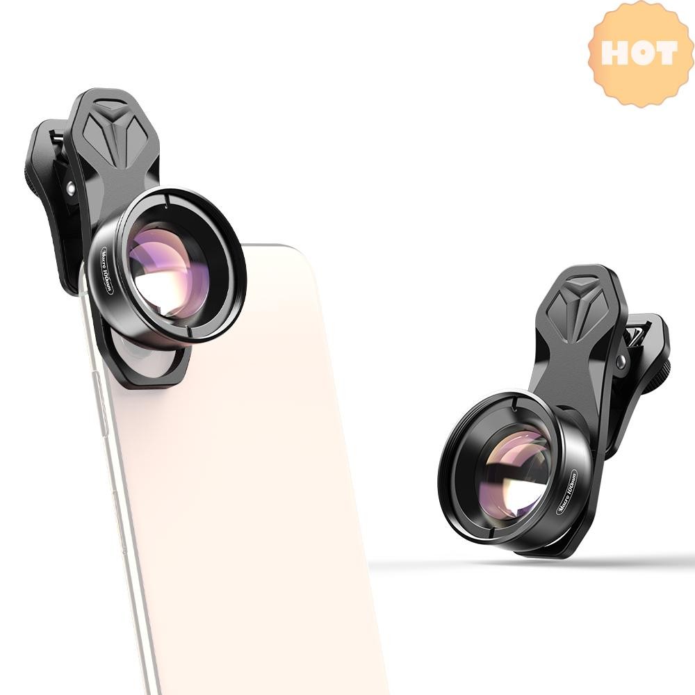 [2025 Super Sale]APEXEL APL-HB100mm Universal สมาร์ทโฟนเลนส์มาโคร 4K HD เลนส์กล้องโทรศัพท์ไม่มีการบิ