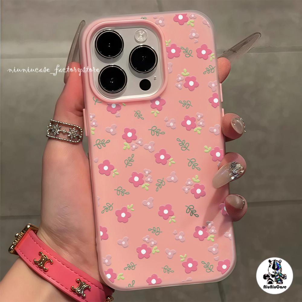 ขนมเยลลี่เรียบง่าย ดอกไม้เต็มจอ For IPhone 11 15 16 12 13 14 Pro Max Plus เคส เคสไอโฟน กันกระแทก ซิลิโคน โทรศัพท์ปกหลัง ราคา ถูกที่สุด ดีลบีเคเค แกลเลอรีภาพที่ 4