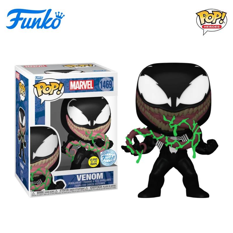 Funko POP Marvel Comics Venom with Soft Mud (Luminous) ฟิกเกอร์ของเล่นตุ๊กตาตกแต่งโมเดล