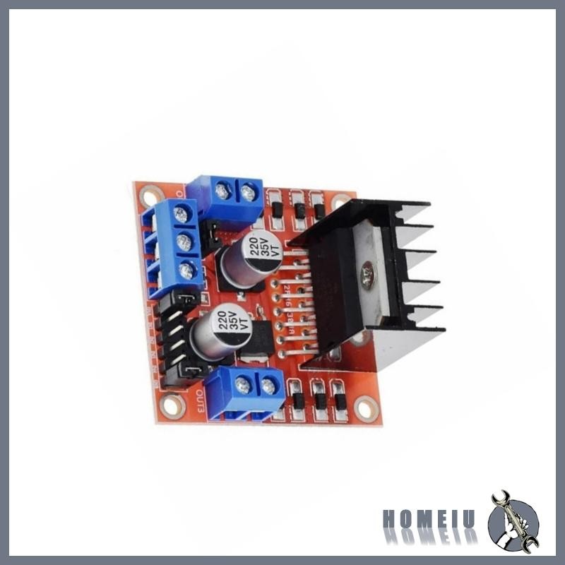 HOMEIU L298N ตัวควบคุมมอเตอร์สําหรับการจัดการมอเตอร์ที่แม่นยํา L298N ไดรเวอร์มอเตอร์