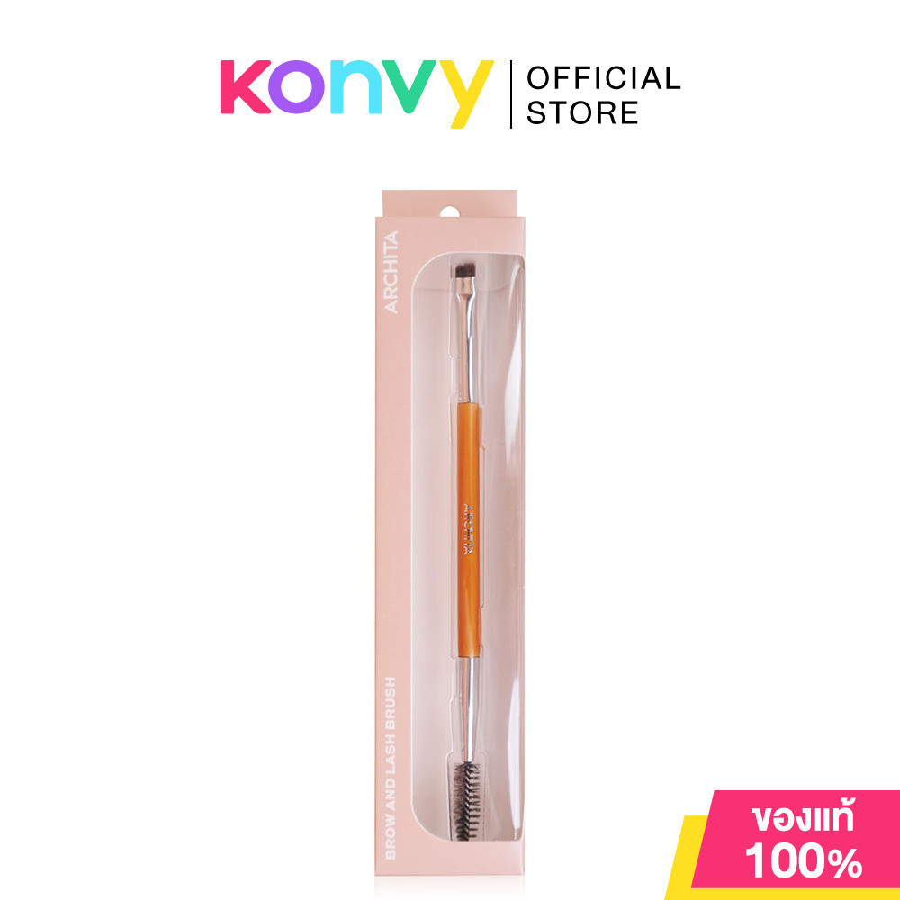 ARCHITA Brow And Lash 1pc แปรงเขียนคิ้วพร้อมแปรงปัด.