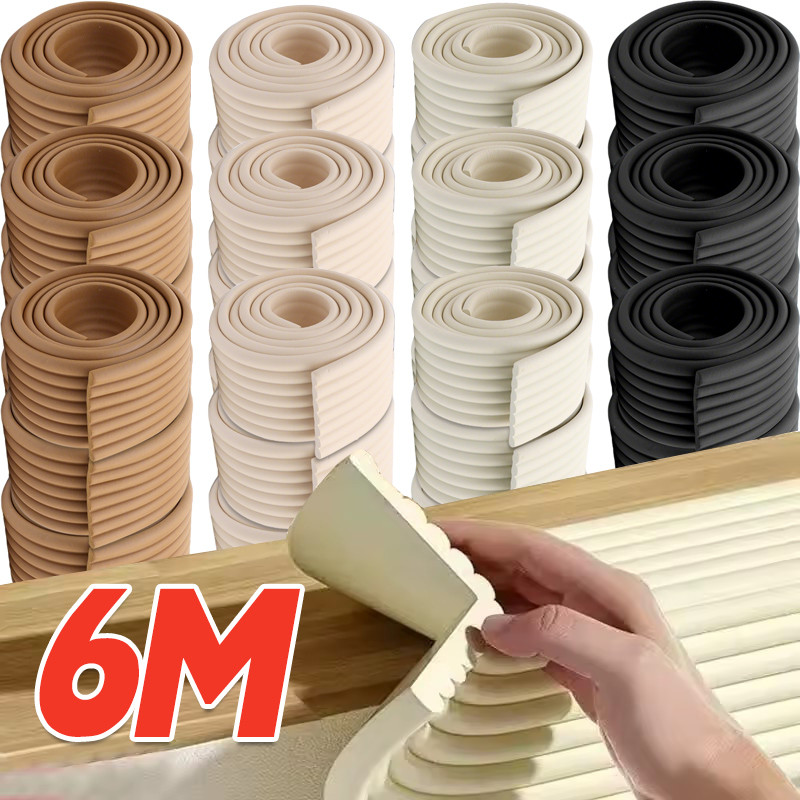 Self Adhesive Skdding Line สติ๊กเกอร์ติดผนัง 3D - Baby Safety Desk Edge แถบยามป้องกันการชนกันแบบหนา