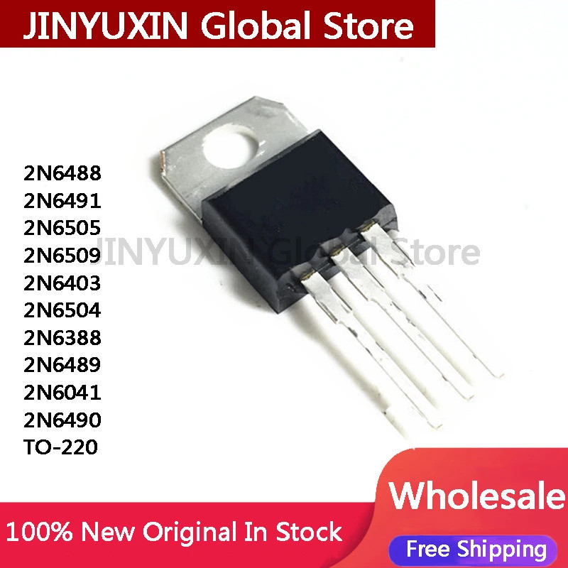 1-5PCS 2N6488 2N6490G 2N6041 2N6388G 2N6504G 2N6491 2N6505 2N6403G 2N6509G TO-220 Field-effect ทรานซ