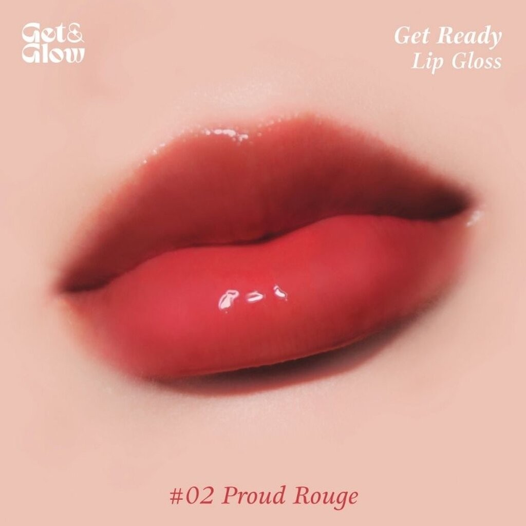 Get&Glow เก็ตแอนด์โกลว์ เก็ต เรดี้ ลิป กลอส 2.5ก. 02 พราวด์ รูจ ราคา ถูกที่สุด ดีลบีเคเค แกลเลอรีภาพที่ 4