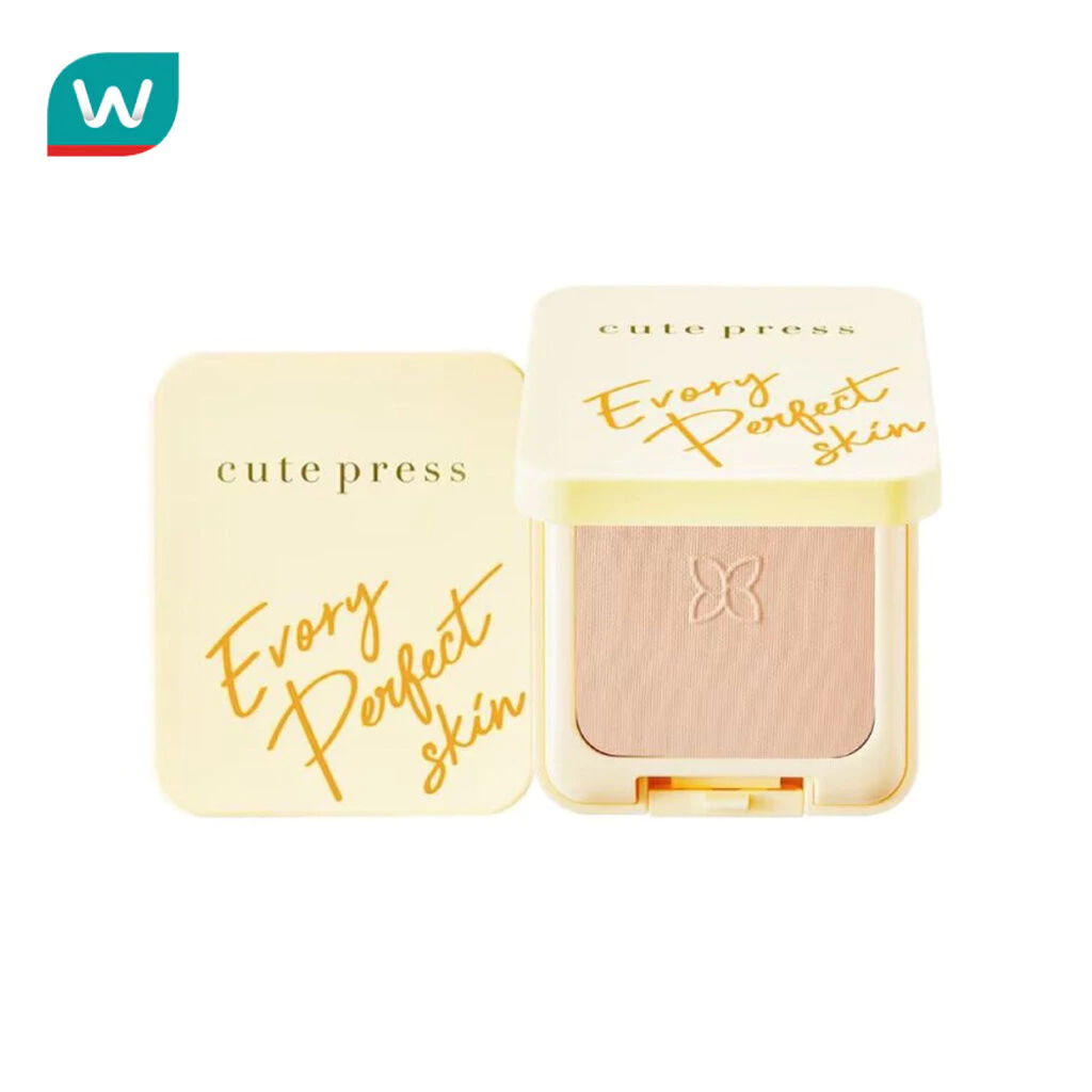Cute Press คิวท์เพรส อิเวอร์รี่ เพอร์เฟ็ค สกิน พลัส วิตามินอี ฟาวเดชั่น พาวเดอร์ 5ก. P1