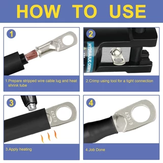 60/120 ชิ้น Heavy Duty Wire Lug แบตเตอรี่รอบสาย Crimp สารพันชุด Bare Tined ทองแดงแหวน Terminal พร้อมความร้อนหดท่อ
