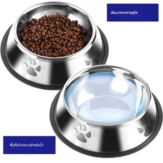 【PET RECORD】🔥ชามอาหารสุนัขแมว ชามพลาสติกสัตว์เลี้ยง ใส่อาหารและน้ำ น้ำหนักเบา ทำความสะอาดง่าย